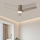ZEVENTI - Ventilatore da soffitto LED BARROSA LED/18W/230V 3000/4000/6000K Wi-Fi Tuya beige + telecomando