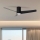 ZEVENTI - Ventilatore da soffitto LED BARROSA LED/18W/230V 3000/4000/6000K Wi-Fi Tuya nero + telecomando