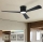 ZEVENTI - Ventilatore da soffitto LED dimmerabile AUREX LED/24W/230V 3000/4000/6000K Wi-Fi Tuya nero + telecomando