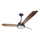 ZEVENTI - Ventilatore da soffitto LED dimmerabile ULUWATU LED/20W/230V 2700-6500K 132 cm marrone + telecomando