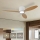 ZEVENTI - Ventilatore da soffitto LED dimmerabile VENTORA LED/24W/230V 3000/4000/6000K Wi-Fi Tuya bianco/rovere + telecomando