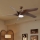 ZEVENTI - Ventilatore da soffitto LED LUCCA LED/18W/230V 3000-6000K Wi-Fi Tuya marrone + telecomando
