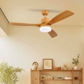 ZEVENTI - Ventilatore da soffitto LED MARE LED/24W/230V 3000-6000K Wi-Fi Tuya rovere + telecomando