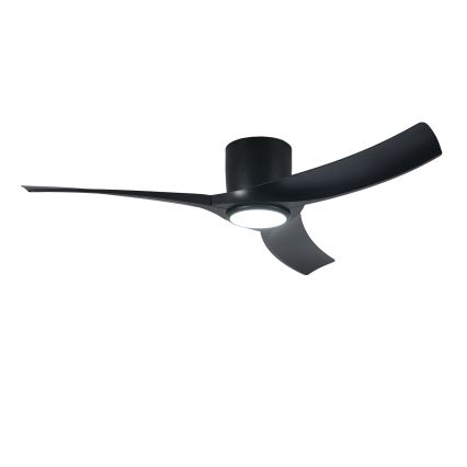 ZEVENTI - Ventilatore da soffitto LED dimmerabile ORBITO LED/24W/230V 3000/4000/6000K Wi-Fi Tuya nero + telecomando