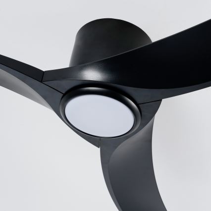 ZEVENTI - Ventilatore da soffitto LED dimmerabile ORBITO LED/24W/230V 3000/4000/6000K Wi-Fi Tuya nero + telecomando