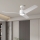 ZEVENTI - Ventilatore da soffitto LED ORVIETO LED/18W/230V 3000/4000/6000K Wi-Fi Tuya bianco + telecomando