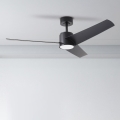 ZEVENTI - Ventilatore da soffitto LED ORVIETO LED/18W/230V 3000/4000/6000K Wi‑Fi Tuya nero + telecomando