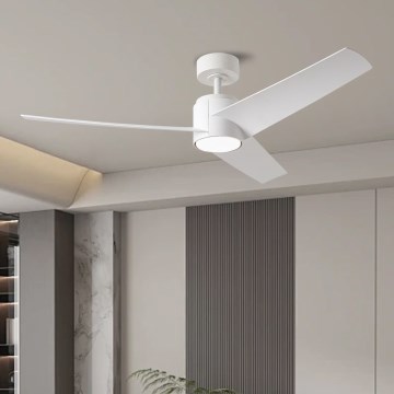 ZEVENTI - Ventilatore da soffitto LED ORVIETO LED/18W/230V 3000-6000K Wi-Fi Tuya bianco + telecomando