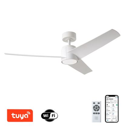 ZEVENTI - Ventilatore da soffitto LED ORVIETO LED/18W/230V 3000-6000K Wi-Fi Tuya bianco + telecomando