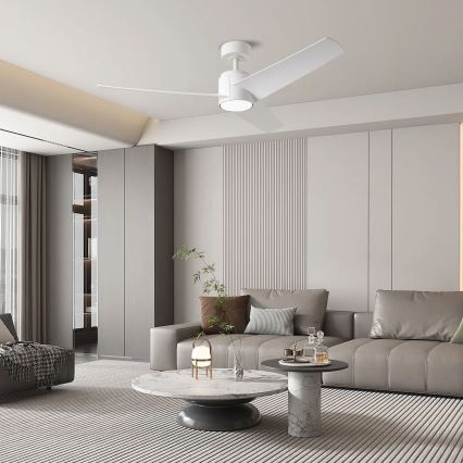 ZEVENTI - Ventilatore da soffitto LED ORVIETO LED/18W/230V 3000-6000K Wi-Fi Tuya bianco + telecomando
