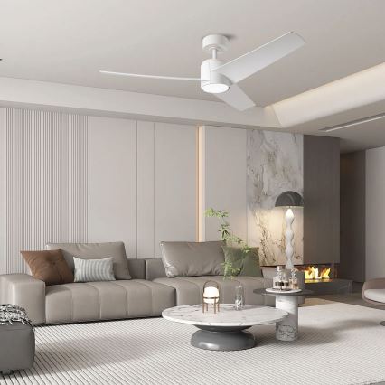 ZEVENTI - Ventilatore da soffitto LED ORVIETO LED/18W/230V 3000-6000K Wi-Fi Tuya bianco + telecomando