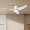 ZEVENTI - Ventilatore da soffitto LED PADUA LED/18W/230V 3000/4000/6000K Wi-Fi Tuya bianco + telecomando