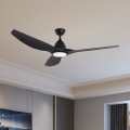 ZEVENTI - Ventilatore da soffitto LED URBINO LED/20W/230V 3000-6000K Wi-Fi Tuya nero + telecomando