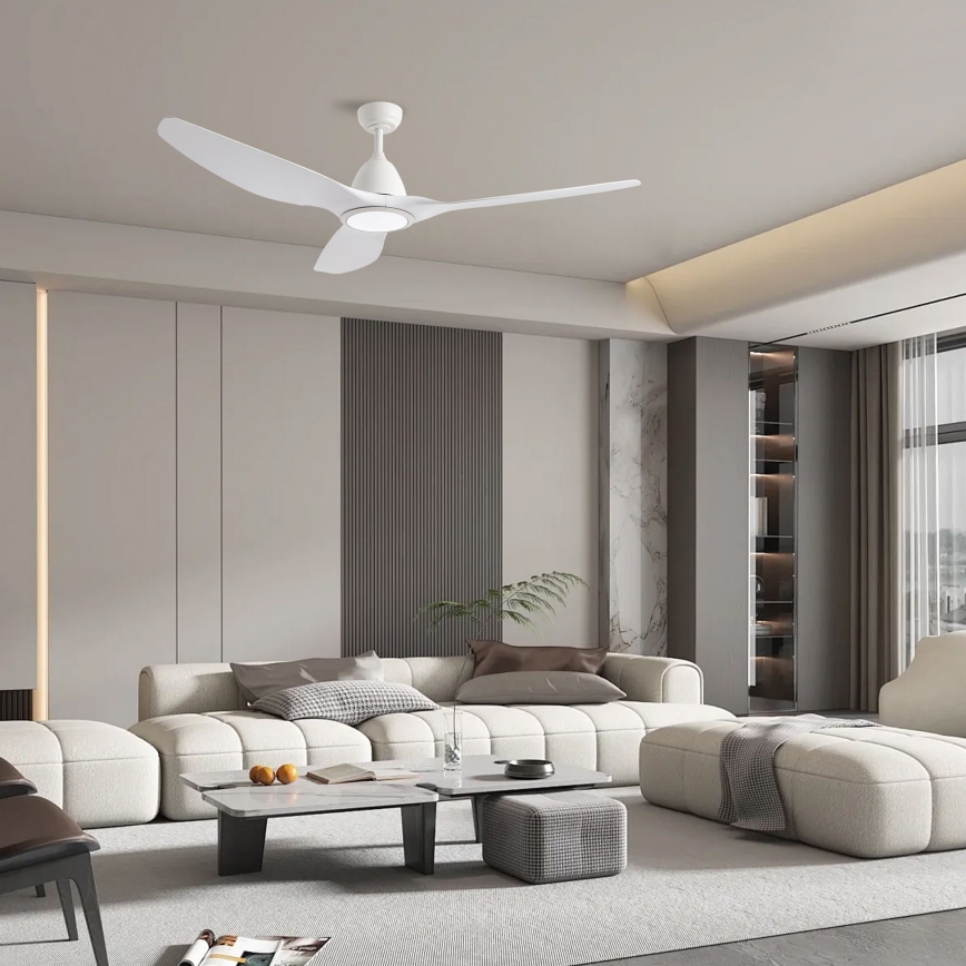 ZEVENTI - Ventilatore da soffitto LED URBINO LED/20W/230V 3000-6000K Wi-Fi Tuya bianco + telecomando