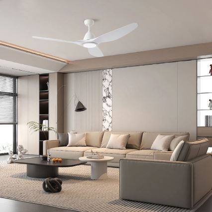 ZEVENTI - Ventilatore da soffitto LED URBINO LED/20W/230V 3000-6000K Wi-Fi Tuya bianco + telecomando