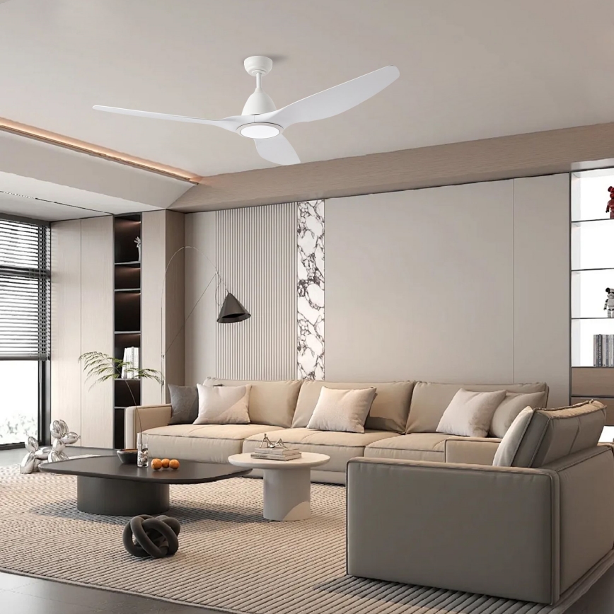 ZEVENTI - Ventilatore da soffitto LED URBINO LED/20W/230V 3000-6000K Wi-Fi Tuya bianco + telecomando