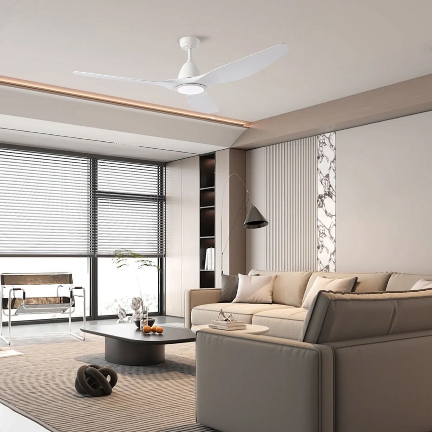 ZEVENTI - Ventilatore da soffitto LED URBINO LED/20W/230V 3000-6000K Wi-Fi Tuya bianco + telecomando