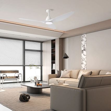 ZEVENTI - Ventilatore da soffitto LED URBINO LED/20W/230V 3000/4000/6000K Wi-Fi Tuya bianco + telecomando