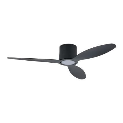 ZEVENTI - Ventilatore da soffitto dimmerabile a LED VENTORA LED/24W/230V 3000/4000/6000K Wi-Fi Tuya nero + telecomando