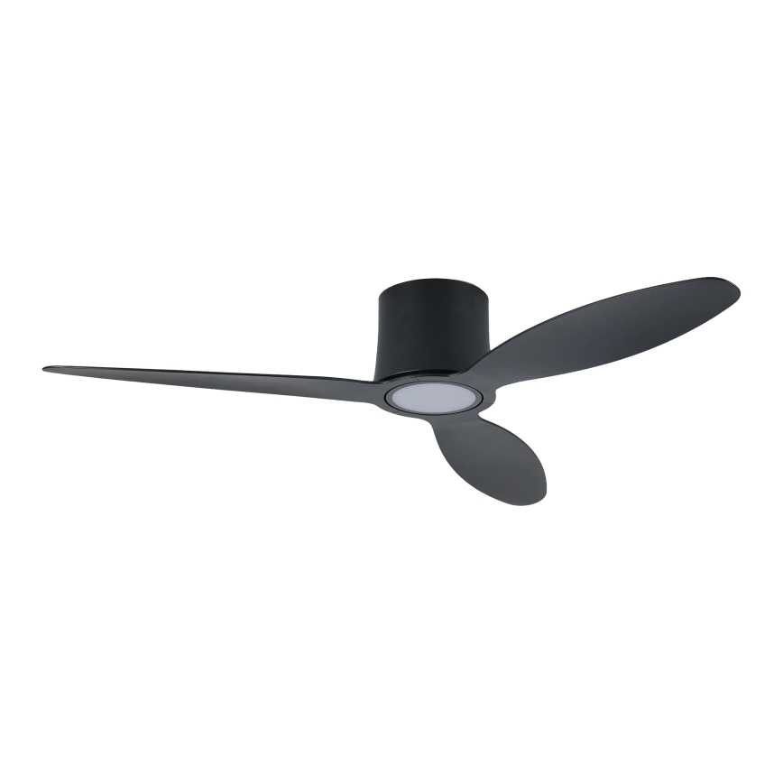 ZEVENTI - Ventilatore da soffitto dimmerabile a LED VENTORA LED/24W/230V 3000/4000/6000K Wi-Fi Tuya nero + telecomando