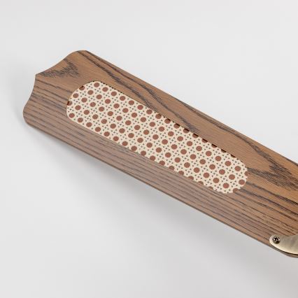 ZEVENTI - Ventilatore da soffitto NAVAGIO 1xE27/60W/230V marrone