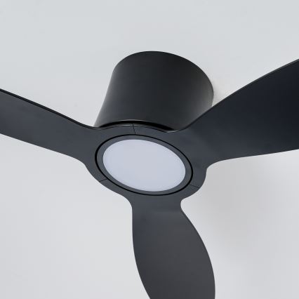 ZEVENTI - Ventilatore da soffitto LED dimmerabile VENTORA LED/24W/230V 3000/4000/6000K Wi-Fi Tuya nero + telecomando