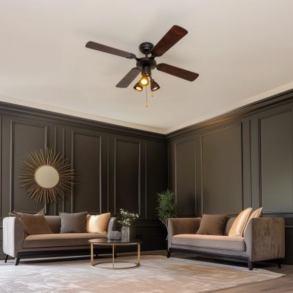 ZEVENTI - Ventilatore da soffitto ZURRIOLA 3xGU10/50W/230V