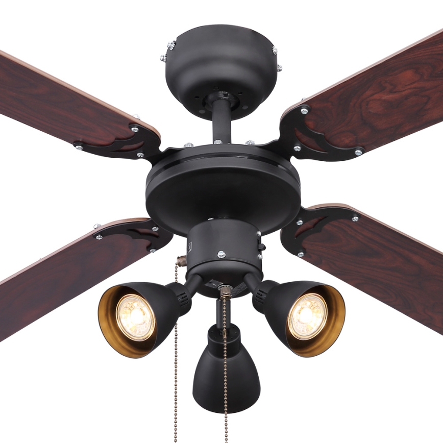 ZEVENTI - Ventilatore da soffitto ZURRIOLA 3xGU10/50W/230V