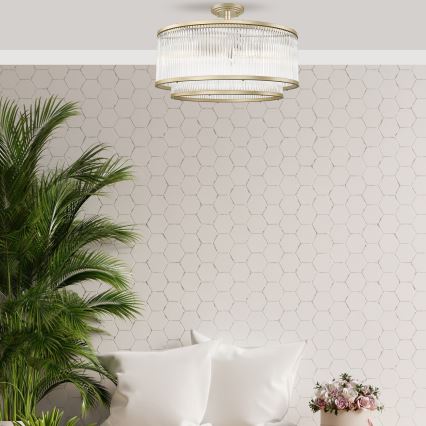 Zuma Line - Lampadario a montaggio superficiale 6xE14/60W/230V ottone