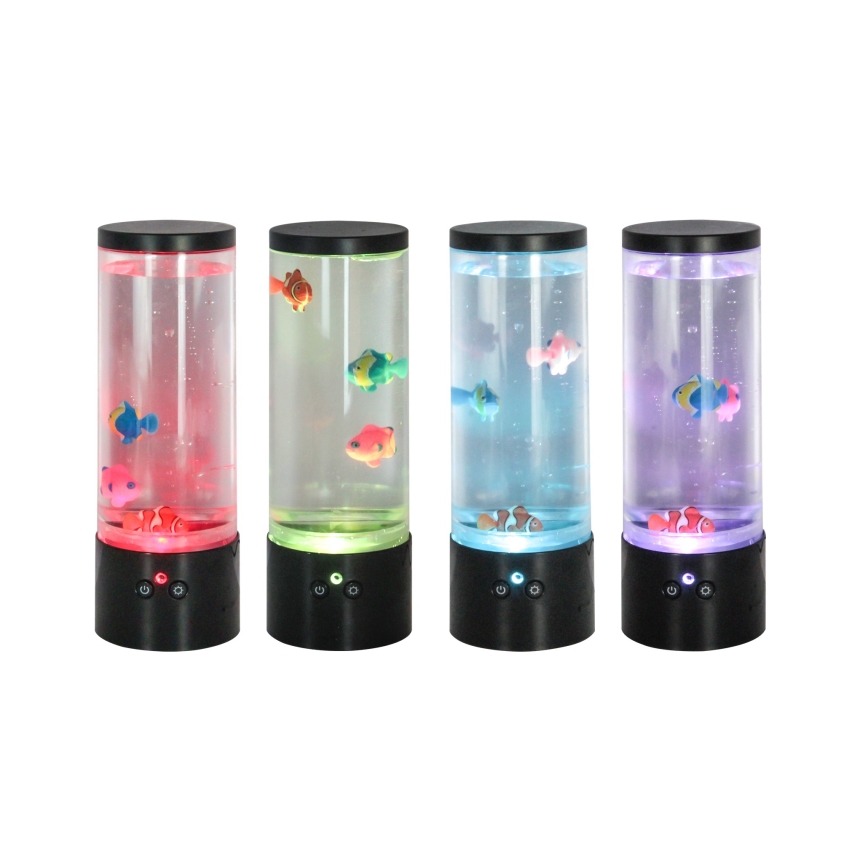 Zuma Line - LED RGB Lampada da tavolo dimmerabile LED/1W/5V/3xAA + telecomando
