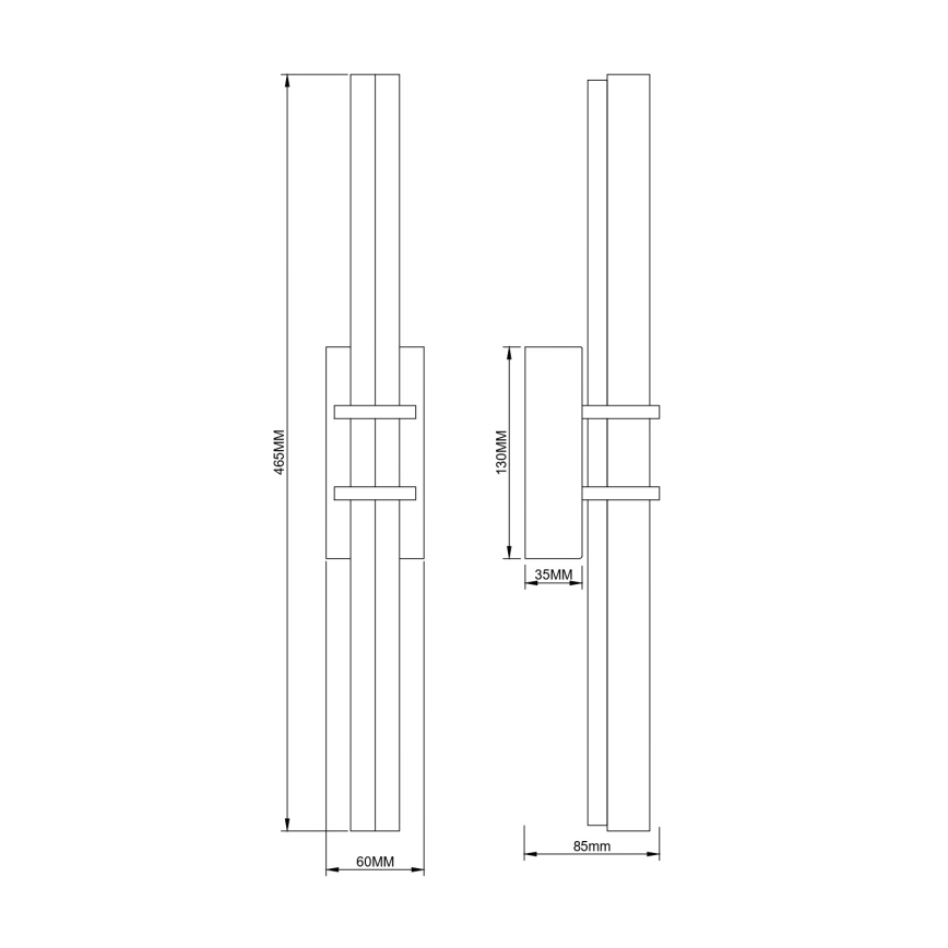 Zuma Line - Lampada da parete LED LED/10W/230V dorata