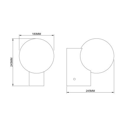 Zuma Line - Lampada da parete 1xE27/25W/230V dorata