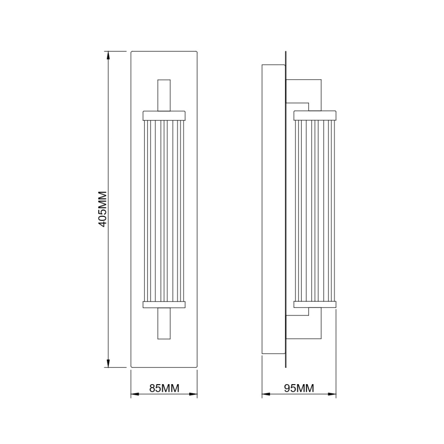Zuma Line - Lampada da parete LED/8W/230V dorata