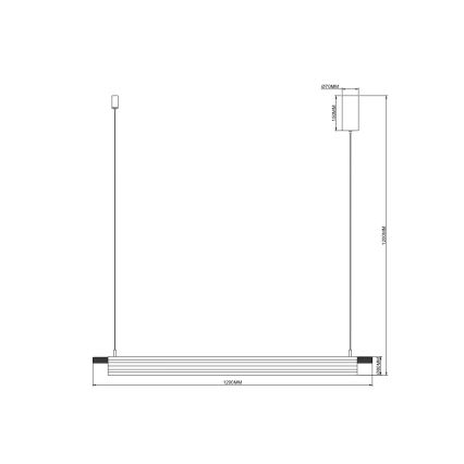 Zuma Line - Lampadario LED a sospensione con cavo LED/14W/230V dorato
