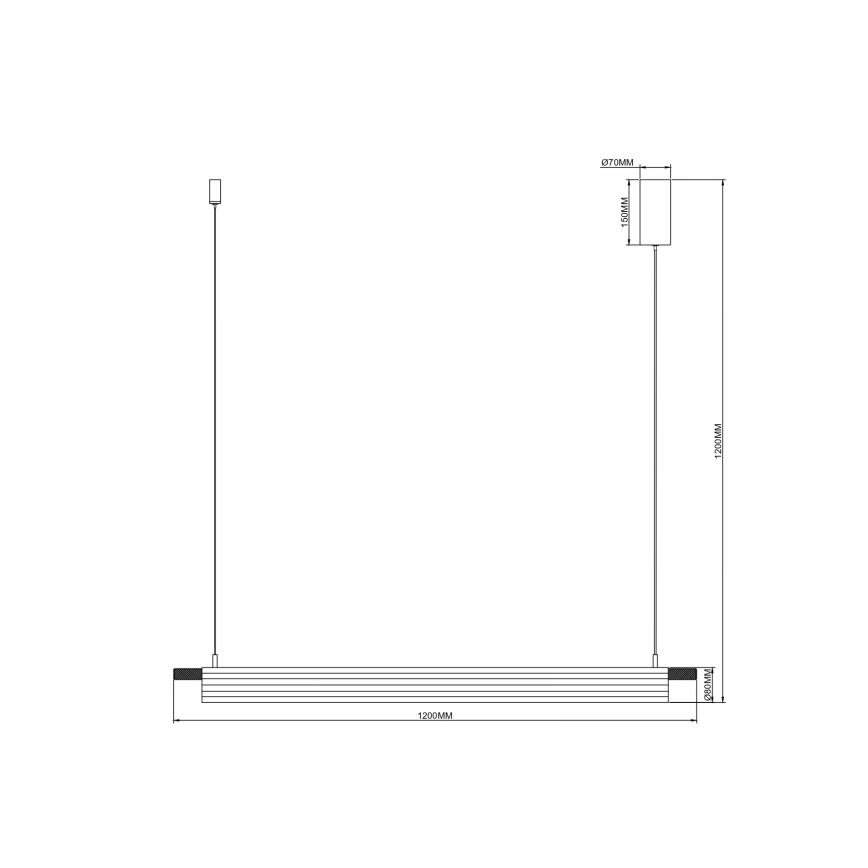 Zuma Line - Lampadario LED a sospensione con cavo LED/14W/230V dorato
