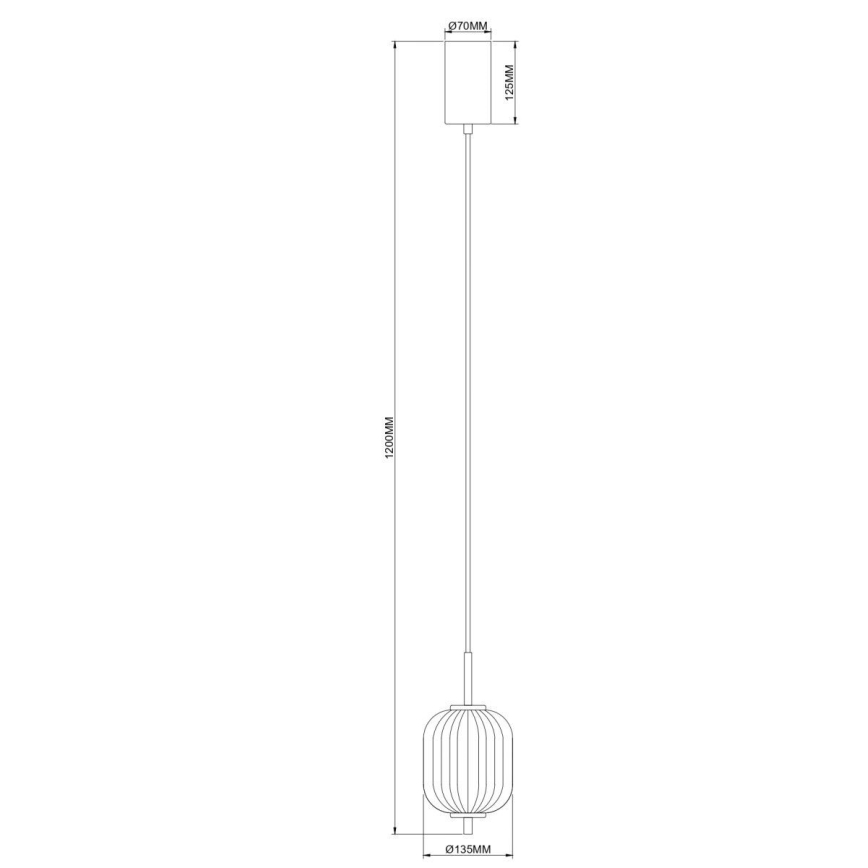 Zuma Line - Lampadario LED su cavo LED/6,5W/230V Ø 13 cm oro