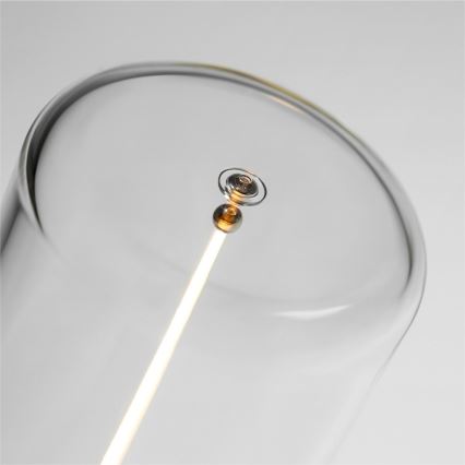 Zuma Line - Lampada da tavolo ricaricabile dimmerabile LED/0,5W/230V nero IP54
