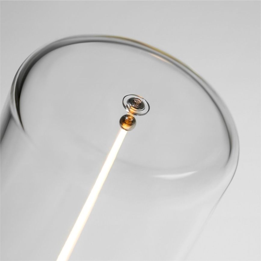 Zuma Line - Lampada da tavolo ricaricabile dimmerabile LED/0,5W/230V nero IP54
