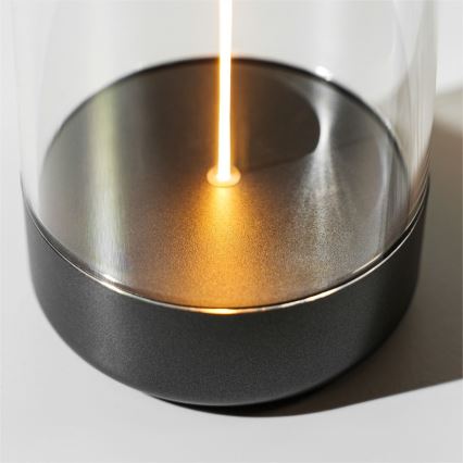 Zuma Line - Lampada da tavolo ricaricabile dimmerabile LED/0,5W/230V nero IP54