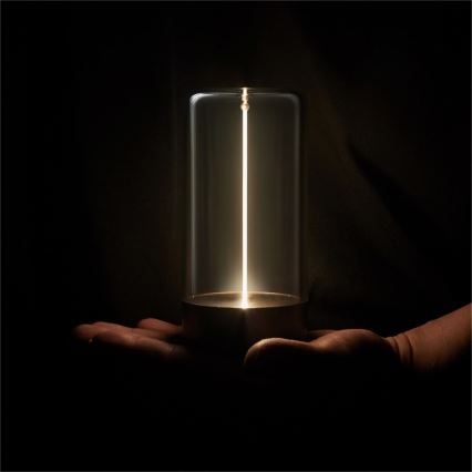 Zuma Line - Lampada da tavolo ricaricabile dimmerabile LED/0,5W/230V nero IP54