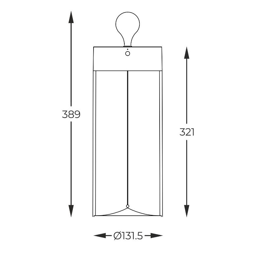 Zuma Line 1003 - Lampada LED dimmerabile ricaricabile ESTERNO LED/1,2W/230V grigio IP54