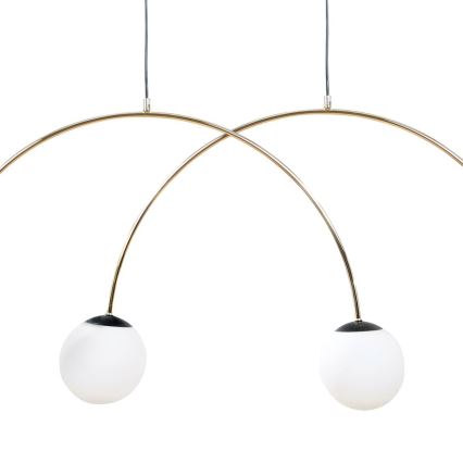 Zuma Line - Lampadario a sospensione su cavo 4xE14/10W/230V, oro