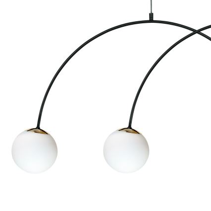 Zuma Line - Lampadario a sospensione con cavo 4xE14/10W/230V nero
