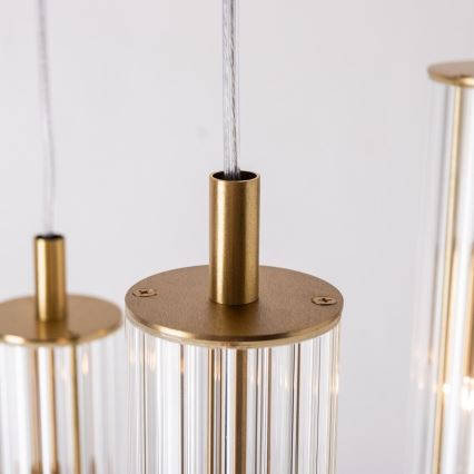 Zuma Line - Lampadario sospeso con cavo 3xE14/7W/230V oro