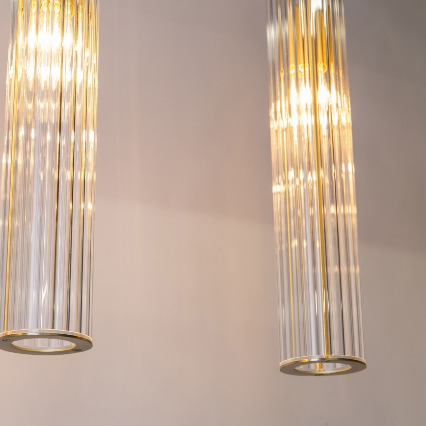 Zuma Line - Lampadario a sospensione con cavo 4xE14/7W/230V oro