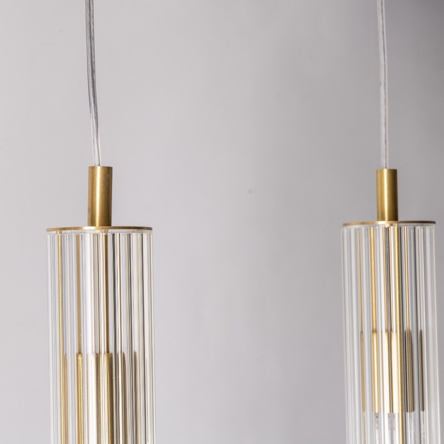 Zuma Line - Lampadario a sospensione con cavo 4xE14/7W/230V oro