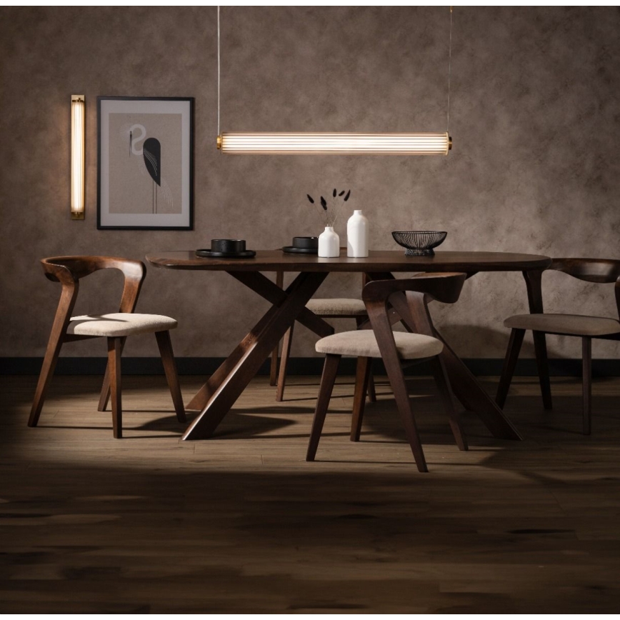Zuma Line - Lampadario dimmerabile a cavo LED/39W/230V 2700-6500K oro + telecomando