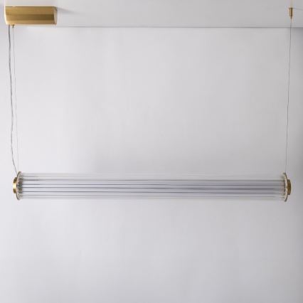 Zuma Line - Lampadario dimmerabile a cavo LED/39W/230V 2700-6500K oro + telecomando