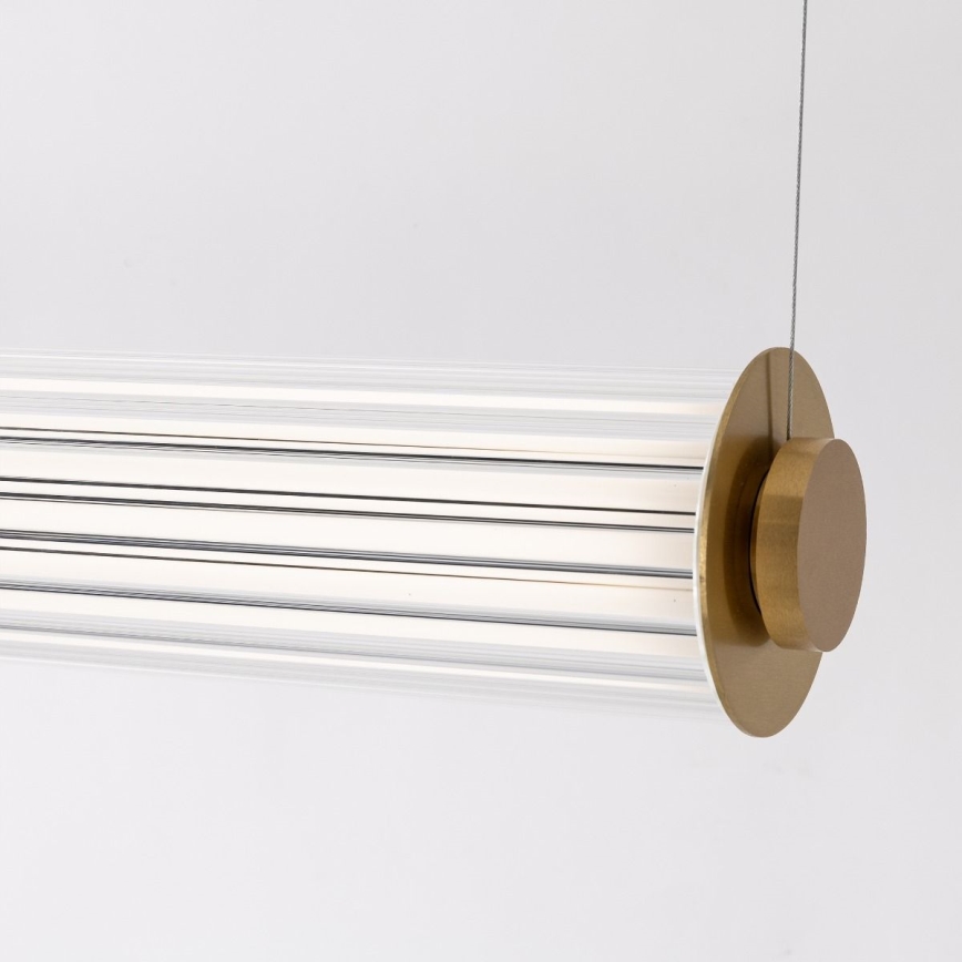 Zuma Line - Lampadario dimmerabile a cavo LED/39W/230V 2700-6500K oro + telecomando