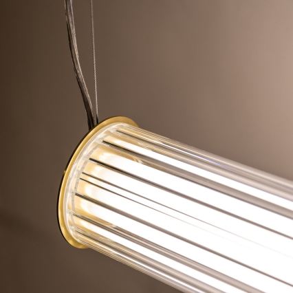 Zuma Line - Lampadario dimmerabile a cavo LED/39W/230V 2700-6500K oro + telecomando